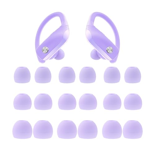 Klowcok Silicone Eartips Replacement for bmani T16 / bmanl T16 Earbuds | 9 Pairs, S/M/L, Purple
