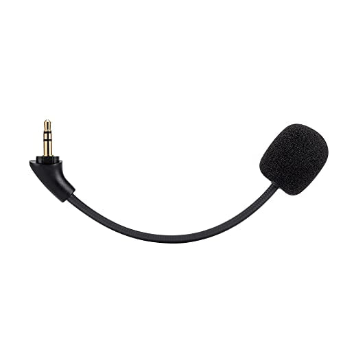 Replacement Game Mic for Kingston HyperX Cloud Mix Gaming Headset on PS4 PS5 Xbox One PC, 3.5mm Detachable Boom Microphone