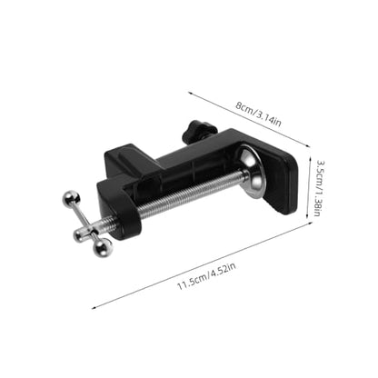 LIOOBO Adjustable Mic Arm Desk Mount with Sturdy Metal Base Clamp Holder for Podcasting Recording and Streaming Easy Installation and Slip Design