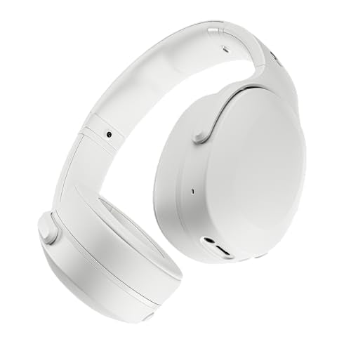 Skullcandy Crusher Evo Wireless Multi-Sensory Bass Headphones - Bone | Bluetooth, Noise Isolating Over-Ear Fit, 40 Hours Battery, Microphone, Working Out, Gym, Travel, Studying, Music - color: Bone