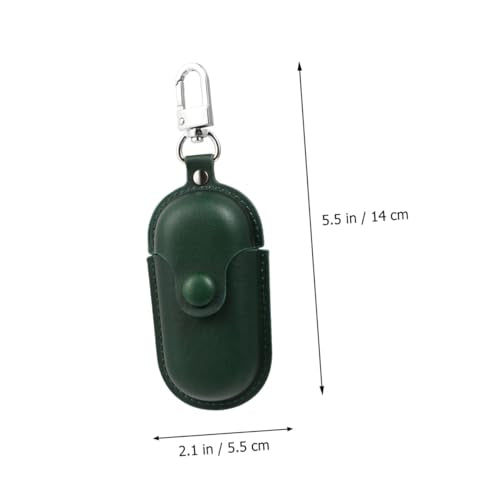 NUOBESTY Waterproof Earphone Case for Earbuds 3i, Anti-Lost Scratch-Proof Earbud Storage Bag in Dark Green for Travel and Outdoor Use