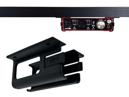 Desk Mount Kit for Focusrite Scarlett 2i2 (2nd Gen) - Under Desk Mount Brackets with Reversible Clips - Secure Mounting Accessories