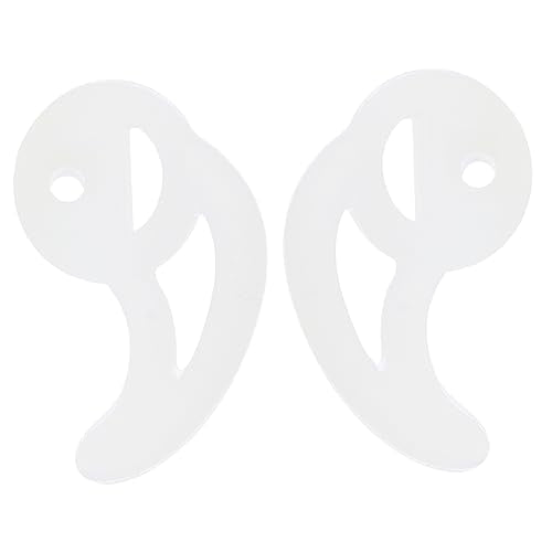 Vaguelly 1pair Gaming Earbuds Eartips Fin Earbud Tips for Fin Replacement Ear Mold Comfortable Silicone Earplugs Acoustic Tube Ergonomic Ear Model