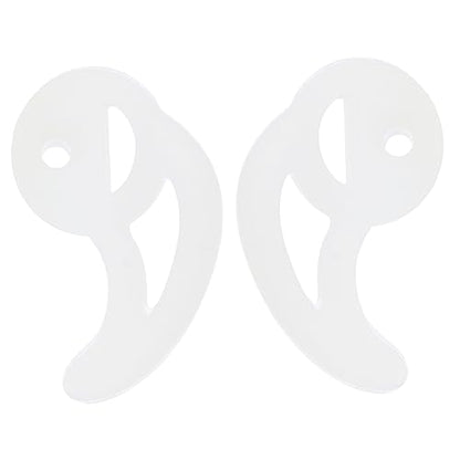 Vaguelly 1pair Gaming Earbuds Eartips Fin Earbud Tips for Fin Replacement Ear Mold Comfortable Silicone Earplugs Acoustic Tube Ergonomic Ear Model