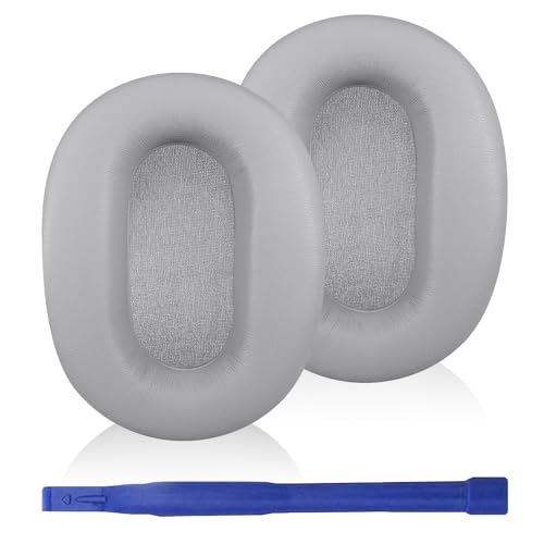 WH-CH710N Replacement Earpads Ear Cushions, Ear Pads for Sony WH-CH710N, WH-CH720N Headphones, Ear Cushions with Soft Protein Leather, Ear Comfort Memory Foam(Light Gray) | Softer Protein Leather & High-Density Memory Foam Earpads for Sony Headphones - co