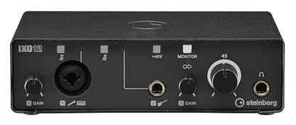 Steinberg IXO12 Black, 2x2 USB 2.0 24-Bit/192kHz Audio Interface With Cubase AI, Cubasis LE and Steinberg Plus Software - color: Black, style: IXO12