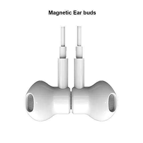 Wired Earbuds Noise Isolating In-Ear Headphones Earphones with Mic Volume Control 3.5mm Plug for Sports Workout Compatible with Cell Phones Android Samsung Galaxy Moto Tablets Laptops Computer (White) - color: White