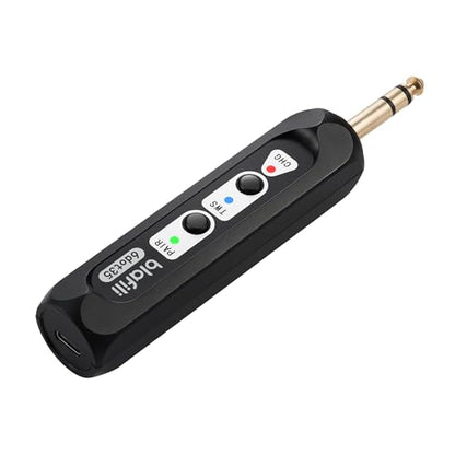 6dot35 Bluetooth Receiver with 1/4" TRS 6.35mm Output for Mixers | For PA/DJ/Amps, aptX HD & Low Latency, AAC/SBC, TWS Stereo Requires 2 Units, 10+ Hour Rechargeable Battery