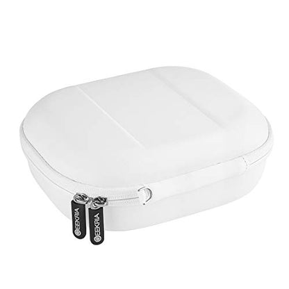 GEEKRIA Audio Mixer Case, Compatible with Focusrite Scarlett 2i2 3nd Gen Audio Interface Hard Case, Protective Hard Shell Travel Carrying Bag (White)
