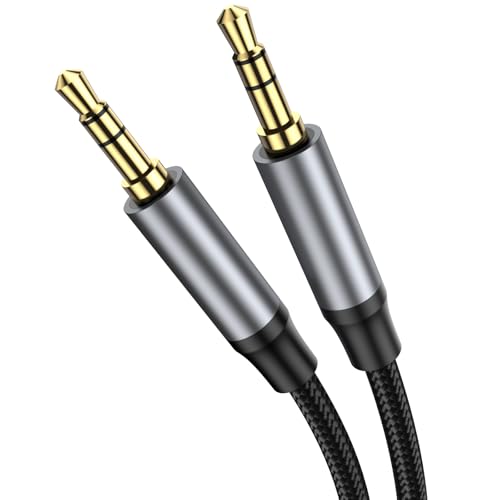 16FT 3.5mm AUX Cable Lossless Audio Gold Plated Auxiliary Audio Cable, Nylon Braided Male to Male Stereo Audio Cord Car Headphones Phones Speakers Home Stereos. - size: 16.5FT