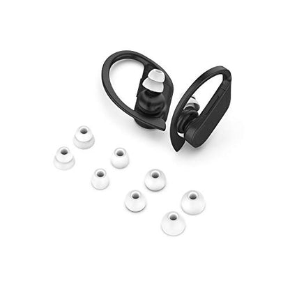 Replacement Eartips Silicone Earbuds Buds Set Compatible with Powerbeats Pro Beats Wireless Earphone Headphones, 4 Pairs (White) - color: White