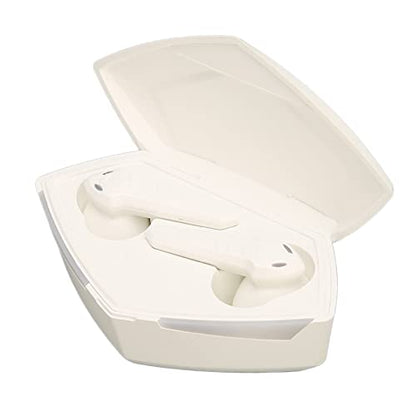 Low Latency Bluetooth Gaming Earbuds 45ms Dual Modes Wireless Earphone Stereo Sound with Built in Mic for Phone Laptop PC, 13mm Driver, 8H Battery (White) - color: White