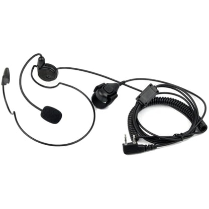 Retevis Behind Head Walkie Talkie Headset, for RT22/RT68/RT21/H777/RT68H | with Boom Mic, Compatible with Pxton, Baofeng, Kenwood Walkie Talkie, Two Way Radio Headset with Finger PTT(1 Pack)