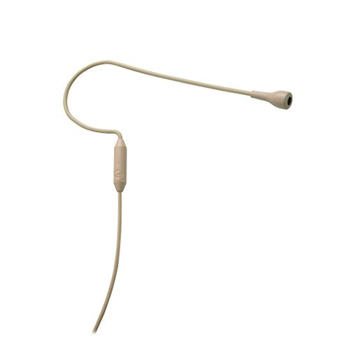 Audio-Technica PRO92cW-TH Omnidirectional Condenser Headworn Microphone | Includes cable clip, windscreen and carrying pouch for presentation, storage and protection - color: Beige