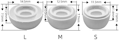Ear Hooks Kit Replacement for Air Pods Pro, 2 Pairs Over-Ear Soft Ear Hooks & 2 Pairs Anti Slip Silicone Eartips & 3 Pairs S/M/L In-Ear Eartips, Fit Air Pods Pro 1+1+2S+3 White - color: White