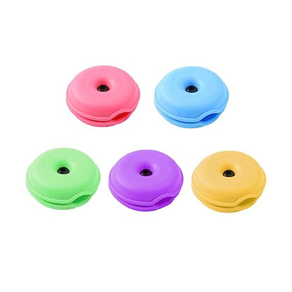 Uonlytech 5pcs Creative Sea Turtle Cable Organizer Earphone Winders for Tidy Desk Travel Lightweight for Usb Audio
