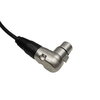 1.65FT Right Angle XLR Female to Straight XLR Male Audio Cable, Multi Angle Adjustbale XLR Female to Male Microphone Extension Cable for Audio Interface Amplifier Speaker and More
