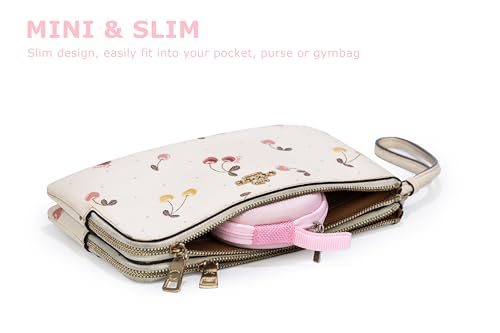 Ginsco Mini-Portable Hard Shell Earbuds Case for Apple EarPods Headphones USB-C Wired Ear Buds/Skullcandy Jib Wired Earbuds, Travel Case for Earphones Earplugs (2, Pink) - color: Pink