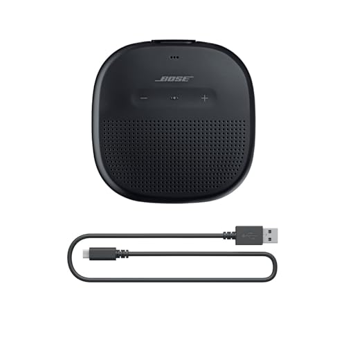 Bose SoundLink Micro Bluetooth Speaker: Small Portable Waterproof Speaker with Microphone, Black - color: Black