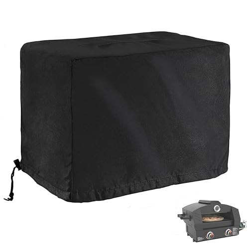 Pizza Oven Cover for Blackstone Tabletop Pizza Oven with 15" Cordierite Stones, Heavy-Duty 600D Protective Cover for Blackstone 15in Pizza Maker 6964/6963/6962/6961/6960 - size: 33"L x 26"Dx 18"H
