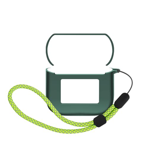 Protective Case Compatible with Tour Pro 3 and Charging Case Cover - Scratchproof, 360-Degree Shock Absorbing, Waterproof, and Drop-Proof with a Lanyard(Dark Night Green+Green Rope) - color: Dark Night Green+Green Rope