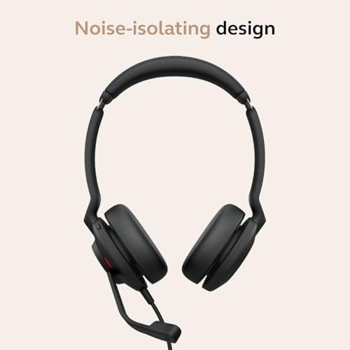 Jabra Evolve2 30 SE (2025 Version) Wired Dual-Ear USB Headset, Black | Dual-Ear Headset with Microphone, USB-A and USB-C Cable, Ideal Computer Headset, Works with Online Meeting Platforms - color: Black, style: All Platforms