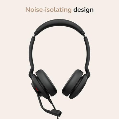 Jabra Evolve2 30 SE (2025 Version) Wired Dual-Ear USB Headset, Black | Dual-Ear Headset with Microphone, USB-A and USB-C Cable, Ideal Computer Headset, Works with Online Meeting Platforms - color: Black, style: All Platforms