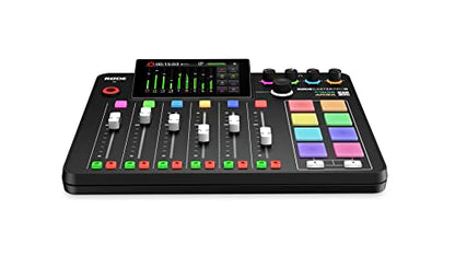 Rode Rodecaster Pro II Podcast Production Console & Rode PodMic Cardioid Dynamic Broadcast Microphone