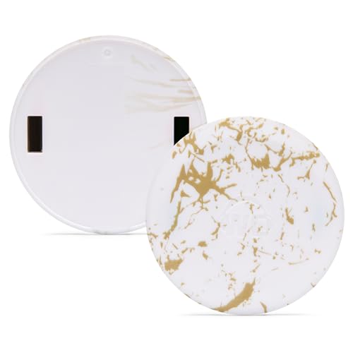 WC Side Plates for Arctis Nova Pro Wireless, Pro Wired & Nova Elite | Made by Wicked Cushions | Also fits Nova Pro Omni, 7, 7X & 7P | Gold Marble - color: Gold Marble
