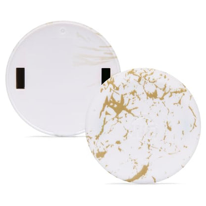 WC Side Plates for Arctis Nova Pro Wireless, Pro Wired & Nova Elite | Made by Wicked Cushions | Also fits Nova Pro Omni, 7, 7X & 7P | Gold Marble - color: Gold Marble