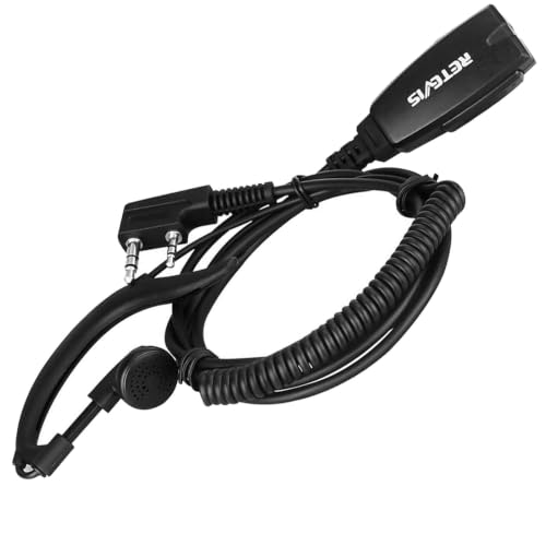 Retevis Hands Free Two Way Radio Headset with Mic, for RT22/RT68/RT21/H777