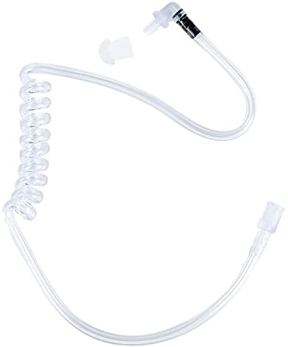 50Pcs Replacement Ear Tips Earbud Radio White Silicone Mushroom | Compatible with Motorola Baofeng Kenwood Midland Yaesu Cobra Icom HYT Acoustic Tube Earpiece 2 Way Raio - color: White