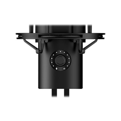 HyperX QuadCast 2 – USB Microphone for Gaming, Streaming and Podcasting, with On-Board Controls, LED Lighting, Removable Shock Mount, PC, Mac, PS5, PS4, USB-C - Black - style: QuadCast 2
