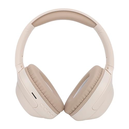 Jectse Bluetooth Over Ear Headphones, C-2235 Deep Bass Stereo Computer Headset with Noise Cancelling Mic, 3.5mm On Ear Headphones Comfortable Fit for Home Office Phone (Khaki), Jectse4v0n8y7awx-12