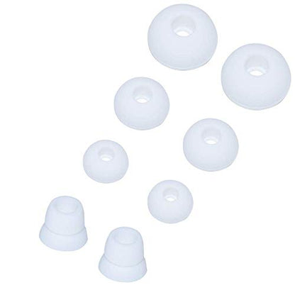 Replacement Silicone Eartips Earbuds Eargels for Beats by dr dre Powerbeats 3 Wireless Stereo Earphones (White) - color: White