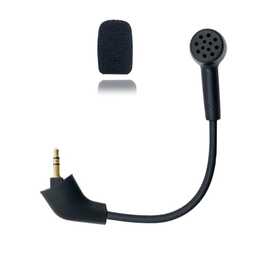 Microphone Replacement for Kingston HyperX Cloud 2 II Pre-2021 First Version Wired Gaming Headsets Noise Cancelling Mic for Switch PS5 PS4 Mac PC Computer, 3.5 mm Jack