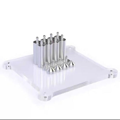 Transparent HiFi Racks Desktop Media Stand, Small Audio Component Rack, Mini AV Media Storage Cabinet, Acrylic Desk Shelf Organizer Stereo Tower(Clear) - color: Clear