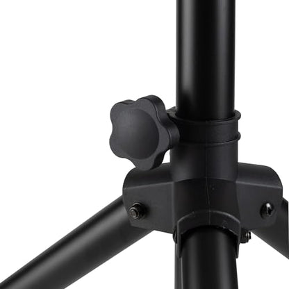 On-Stage SSP7900 All-Aluminum Speaker Stand Pack (Pair of Folding, Portable Stands, Tripod Base, Carry Bag, Height Adjustable, Nonslip Rubber Feet, 1 3/8″ Mounting Poles, 1 1/2″ Adapters, Black)