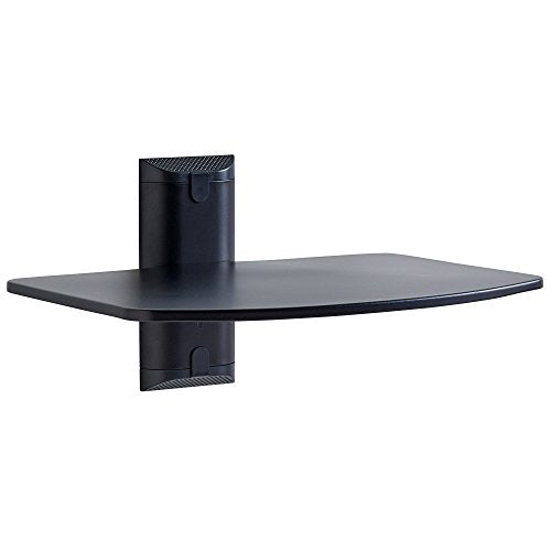 ECHOGEAR Wall Mount Shelf - Steel Floating Shelf Supports 15lbs of Streaming Devices, Gaming Consoles, and Cable Boxes - EGAV1