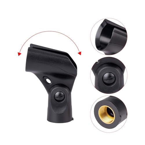Generic A25D Microphone Clips Clamp Holder Replacement for Shure SM58 BETA58A PG58 BETA57 SM57 Microphone, 2 Pack