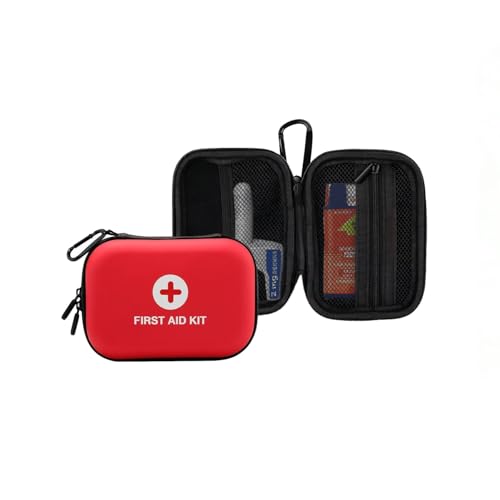Red Hard Shell Storage Case for 2 Neffy Epinephrine Nasal Sprays or auvi q auto-Injectors