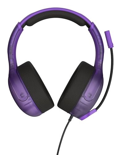 Turtle Beach Airlite Fit Wired Gaming Headset for Nintendo Switch 2, Lite | Also works with Nintendo Switch OLED, Flip-to-Mute Mic, Comfortable Ear Cushions, 40mm Speakers, Lightweight, Ghost Purple - color: Ghost Purple