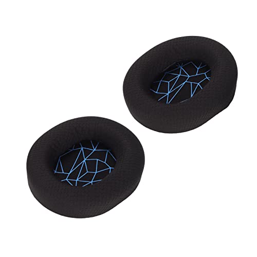 Replacement Ear Cushion Pads with Memory Foam Protein Leather for 3 5 7 Pro ATH M40X M50X MDR 7506 Cloud 2 Black V2 (Black earpads with Screen) - color: Black earpads with screen