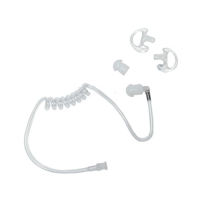 Replacement Clear Acoustic Coil Tube Compatible with Motorola Kenwood Baofeng Midland HYT Vertex Cobra Icom Walkie Talkie Two Way Radio Acoustic Tube Earpiece,10PCS ﻿
