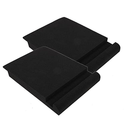 2sets Speaker Sponge Acoustic Isolation Pads High-density Soundproofing Pads for Studio Monitors Non-skid Design for Optimal Control
