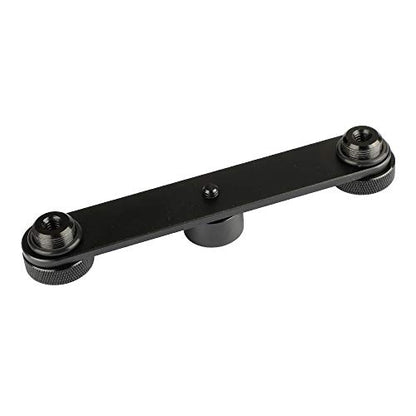 CAMVATE Double Microphone Mounts Bracket T-bar - 1958 - size: 3 cm (W) x 15 cm (L) x 2 cm (H)