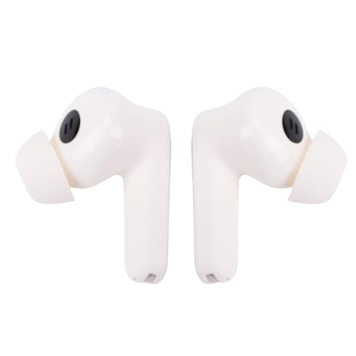 Low Latency Wireless Gaming Earbuds Dual Device Smart Connectivity 3D Sound Quality for Immersive Gaming PC VR Earbuds Noise Cancelling Mic (White) - color: White
