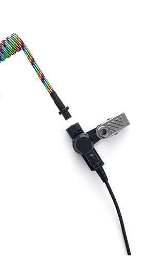 Acoustic Coil Tube Replacement Braided Nylon for Radio Earpiece Surveillance - color: DF/CTB-16