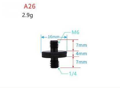 Camera Microphone Quick Release Flash Tripod Adapter Mount Kit Hot Shoe 1/4 to 3/8 M5 M6 M8 Male Female Convertion Thread Screws Series Set for Go pro Insta360 (15 Pcs MS)