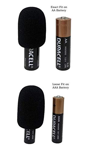 XFFZ5P-BLK Lapel & Headset Microphone Windscreen, Color Black, 5-Pack